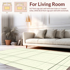 Subtle Grid Modern Geometric Rug
