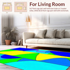 Vivid Abstract Geo Forms Rug