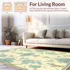 Vintage Floral Scrollwork Design Rug