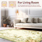 Delicate Floral Vines Cream Rug
