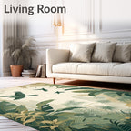 Tropical Bird Chinoiserie Foliage Rug