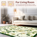 Cream Floral Vine Pattern Rug