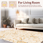 Abstract Floral Swirl Pattern Rug