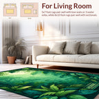 Lush Tropical Forest Vista Rug