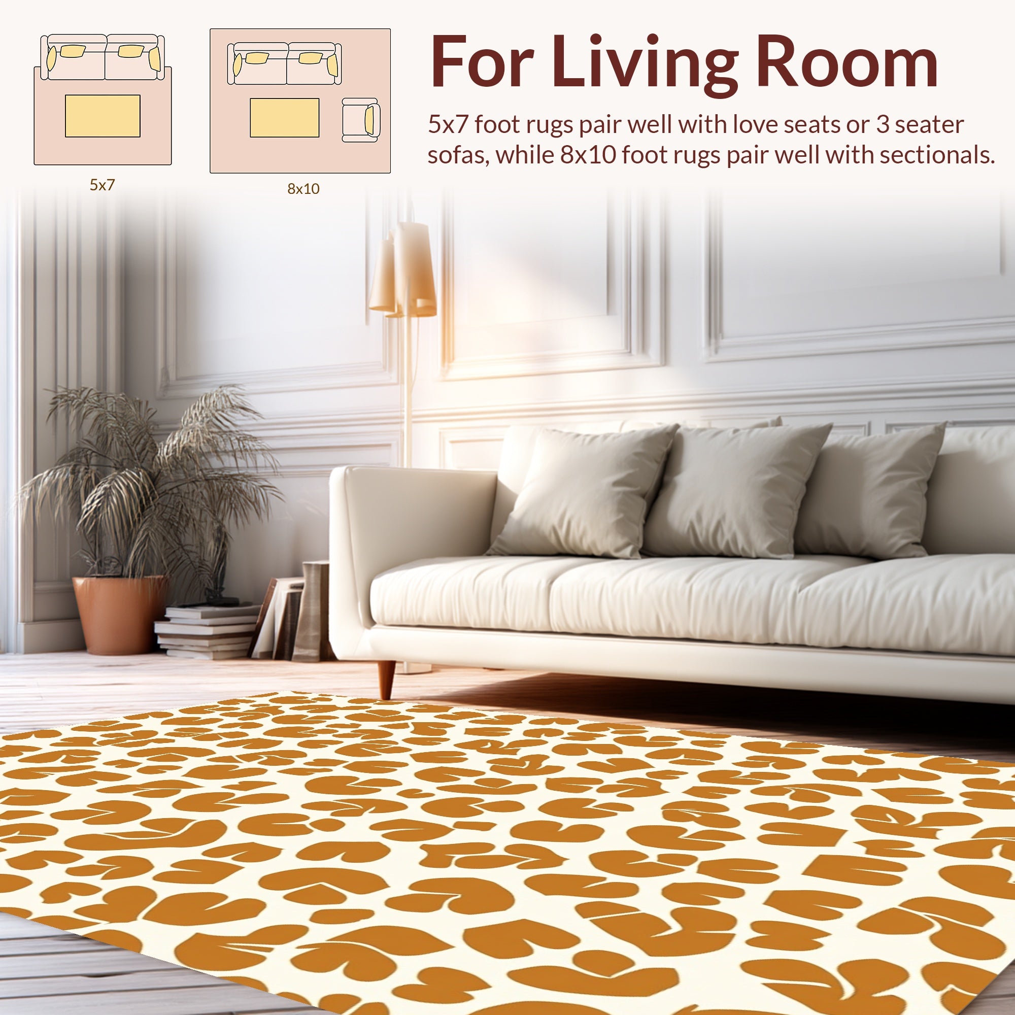 Bold Abstract Animal Print Rug