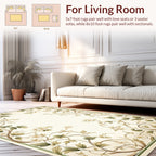 Elegant Floral Vine Botanical Design Rug