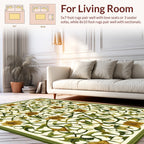Art Nouveau Floral Vines Pattern Rug