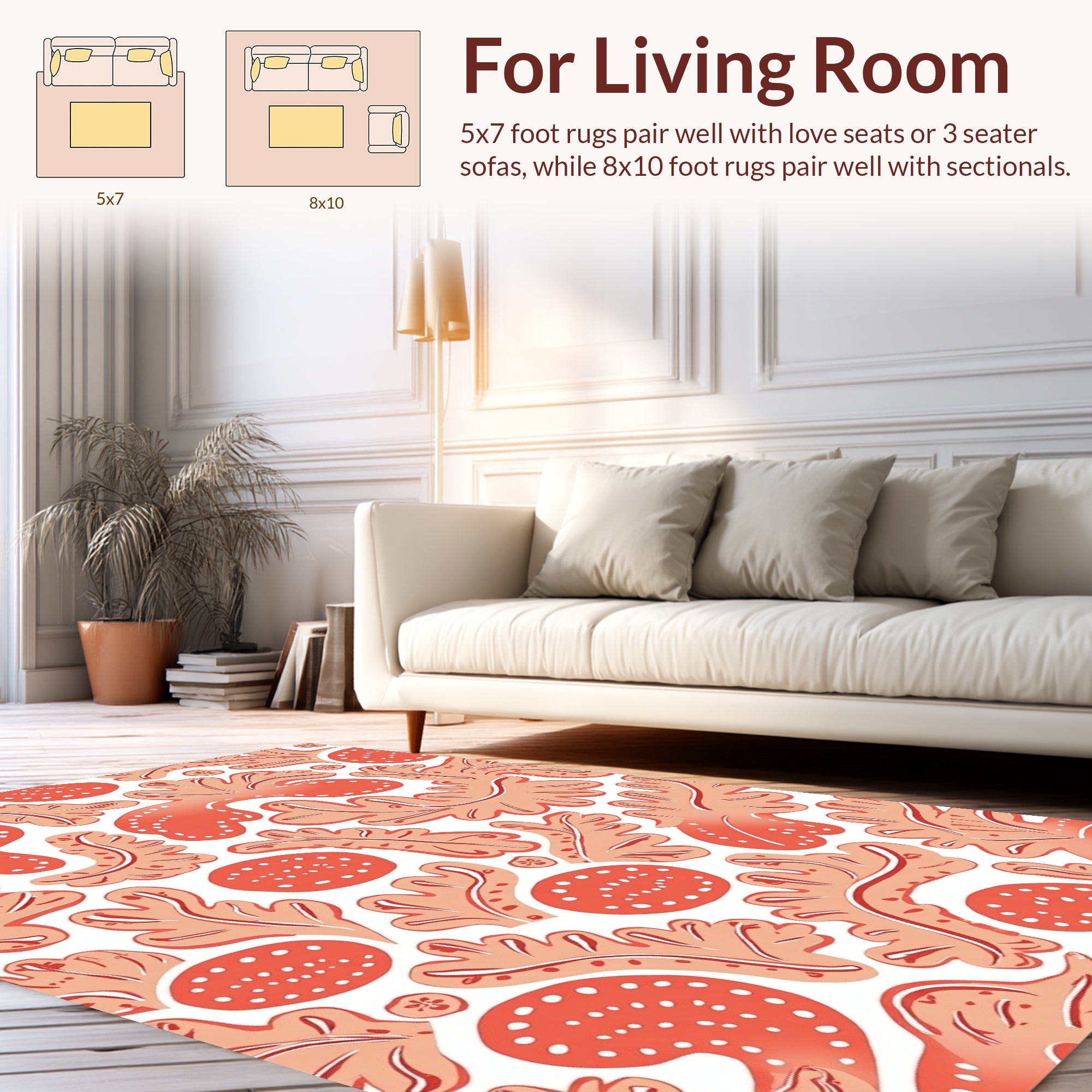 Coastal Fauna Print Rug