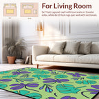 Tropical Leaf Pattern Design Rug