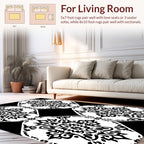Monochromatic Intricate Medallion Pattern Rug