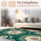 Whimsical Floral Pattern Rug