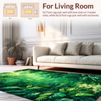 Lush Emerald Jungle Path Rug