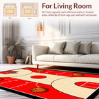 Sport Court Basketball Court Design Rug
