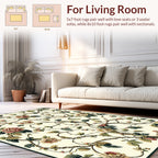 Elegant Floral Vine Print Rug