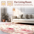 Vintage Rose Floral Garden Design Rug
