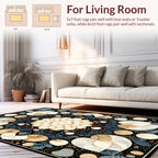 Intricate Floral Mandala Pattern Rug