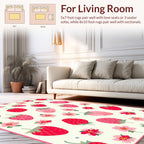 Strawberry Cherry Blossom Pattern Rug