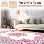 Ornate Floral Frame Design Rug