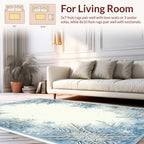 Winter Wonderland Snowflake Design Rug