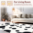 Dalmation Spotted Contrast Pattern Rug