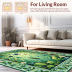 Whimsical Woodland Insect Flora Art Rug