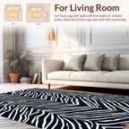 Bold Zebra Stripe Pattern Rug