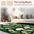 Enchanting Woodland Mushroom Pattern Rug