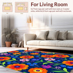 Joyful Floral Patterned Rug