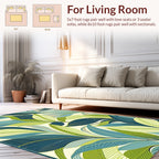 Leafy Vine Tropical Pattern Rug