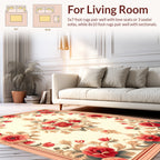 Ornate Floral Symmetry Design Rug