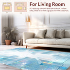 Geometric Prism Abstract Crystal Design Rug
