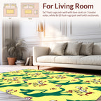 Mesoamerican Art Inspired Animal Print Rug