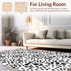 Dalmatian Spot And Swirl Pattern Rug