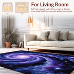 Cosmic Swirl Nebula Pattern Rug
