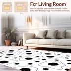 Abstract Amoeba Star Pattern Rug