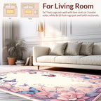 Whimsical Butterflies And Floral Design Rug
