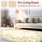 Elegant Floral Vines Pattern Rug