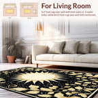 Celestial Golden Sun Foliage Rug
