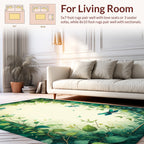 Dragonflies and Lush Greenery Nature Rug