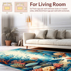 Oceanic Coral Reef Aquatic Scenery Rug