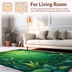 Enchanted Forest Dragonfly Butterfly Rug