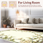 Floral Vine Accent Border Rug