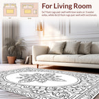 Ornate Starburst Mandala Pattern Rug
