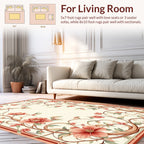 Elegant Floral Vine Pattern Rug