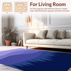 Misty Mountain Forest Landscape Design Rug