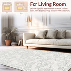 Abstract Outline Cloud Pattern Rug
