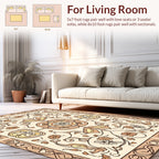 Ornate Floral Art Nouveau Rug