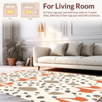 Nature Inspired Pebble Shape Design Rug