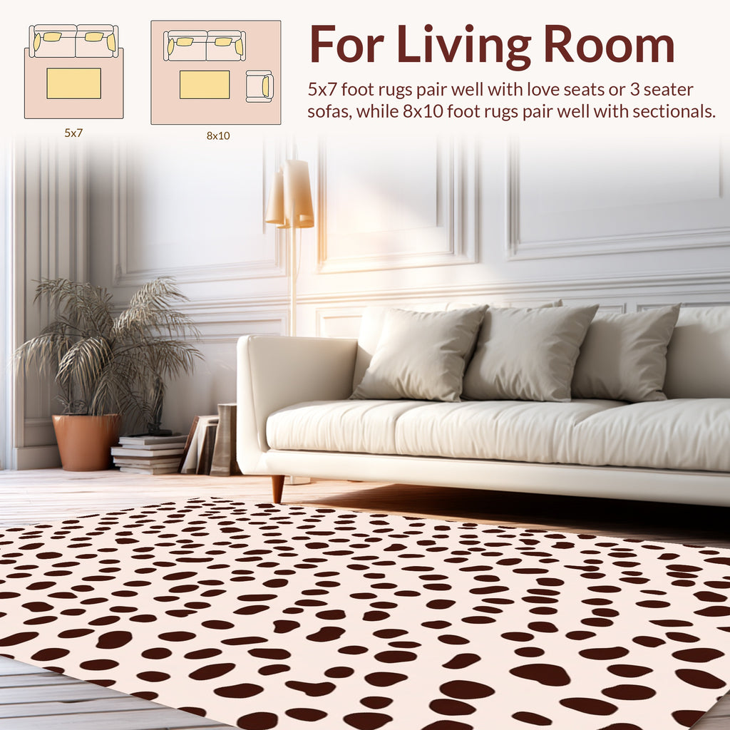 Minimalist Spot Pattern Rug
