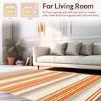 Subtle Striped Tonal Gradient Rug